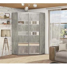 Sliding wardrobe 1.1 m "chipboard" corner two-door